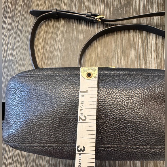 Coach Black Pebbled Leather Camera Crossbody Bag - Picture 15 of 15